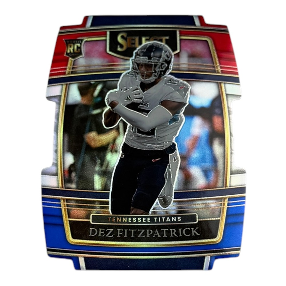 2021 Panini Select Dez Fitzpatrick RC #72 Red White Blue Prizm Die-Cut Titans